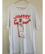 Jimmy Butler &quot;Jimmy Buckets&quot; Miami Heat NBA Art T-Shirt, White, Men&#39;s XL - $369.50 MXN