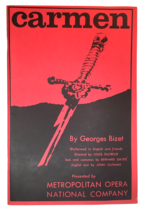 Carmen Georges Bizet Metropolitan Opera Libretto 1965 Program Book - £15.98 GBP
