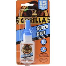 Gorilla Super Glue 15 Gram, Clear, (Pack of 1) - $10.95