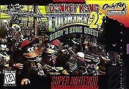 Donkey Kong Country 2: Diddy&#39;s Kong Quest SNES Authentic With Manual - £33.97 GBP