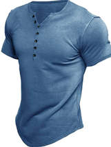 Men&#39;s Button Detail Short Sleeve Polo - $16.64