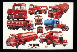 tm6655 - Oil &amp; Gas Mobile Tankers 1920s-1960s - Artist - G.S.Cooper - postcard - $2.54