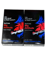 2 Big Attitude Spray Cologne Designer Imposters Men 2oz. - $25.99