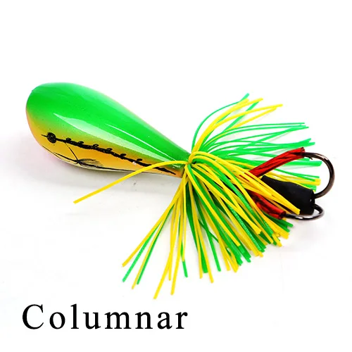 FISH KING 1PCS High Quality Frog head Lure Fishing Lures Columnar Topwater Bass  - £48.41 GBP