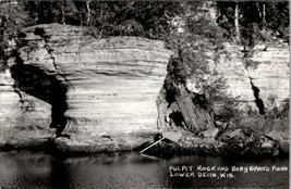 Lower Dells Wisconsin RPPC Pulpit Rock and Baby Grand Piano Postcard V19 - $7.95