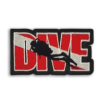 Dive Scuba Diver Embroidered Patch Iron On. Size: 2.3 X 4.2 inches - £5.84 GBP