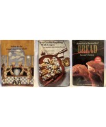 THREE (3) cookbooks Crepes American Chefs Bread Electric 2nd Ed. PET RESCUE - £8.59 GBP