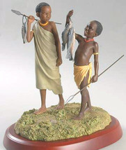 Thomas Blackshear Good Catch Ebony Visions First Issue Boys Fishing Figurine New - £159.03 GBP