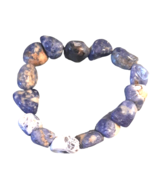 Blue Stone Nugget Stretch Bracelet - £12.65 GBP