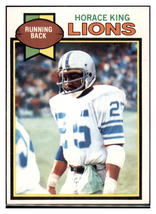 1979 Topps Horace King  Detroit Lions  Football Card VFBMC - £4.24 GBP