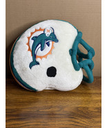 Miami Dolphins Football Helmet Shaped Soft Plush Pillow NFL 10”tall - $540.02 MXN