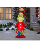 Gemmy 6.5ft LED Light Up Inflatable Christmas Grinch New - £65.38 GBP