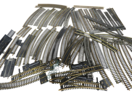 Vintage HO Lionel Brass Track Lot – 10 Switches, 17 Curved, 20 Straight ... - €36,54 EUR