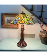 Tropical stained glass table lamp CH18052BF19-TL2 - $389.81 CAD