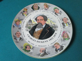 Royal Doulton Antique Collector Plate Charles Dickens 10 1/2&quot; TC1042 - £98.92 GBP