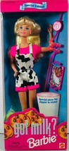 NEW 1995 got milk? Barbie Doll Special Edition with Special Straw #15121 NIB - £15.79 GBP