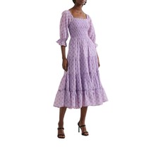 Loveshackfancy rigby printed flared dress in Lilac Dream - $203.00