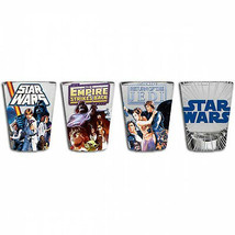 Star Wars Original Trilogy Shot Glass Set Clear - £16.50 GBP