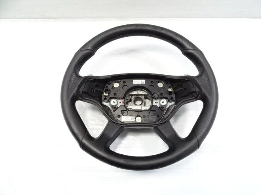 2008 Mercedes W216 CL63 steering wheel AMG w/ shifters, black, oem 2214601803 - £231.67 GBP