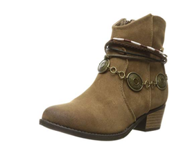 Qupid Brand ~ Taupe Colored ~  Suede ~ Women&#39;s Size 7 Boots ~ Sochi-96 - £29.82 GBP