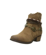 Qupid Brand ~ Taupe Colored ~  Suede ~ Women&#39;s Size 7 Boots ~ Sochi-96 - $51.15 CAD