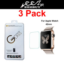 3 Pack Real Tempered Glass Film Screen Protector for Apple watch Iwatch ... - £4.98 GBP