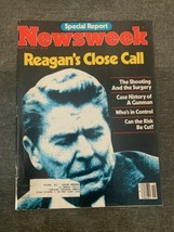 Newsweek Magazine April 13 1981 Reagan&#39;s Close Call Special Report - £7.43 GBP