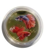 Lucky  &amp; Gift  Colored  Craft  “Betta Fish    “40mm Big Coin #CL240 - €4,26 EUR