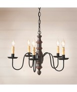 Country Inn Wood Chandelier in Americana Espresso - $7,359.80 MXN