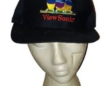 Vintage ViewSonic Team Snapback Hat Cap Black Embroidered Logo - £23.92 GBP