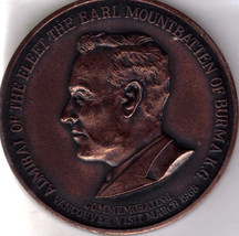 Earl Mountbatten, Burma Commemorative Visit To Vancouver 196 - £39.29 GBP