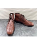 Banana Republic  Chukka Boots Men  7.5 M Shoes Brown Pebbled Leather Lac... - $512.33 MXN
