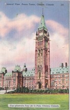 Postcard General View Peace Tower Ottawa Ontario Canada - $3.44