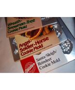 Christmas Holiday Baking Molds WILTON 80s 9 Designs SNOWMAN SANTA SOLDIE... - $42.03