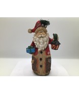 7.5” Santa Claus Figurine with Lantern &amp; Present Holiday Christmas Decor... - $273.09 MXN