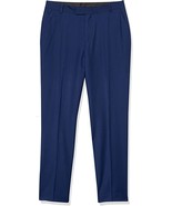 Calvin Klein Boys&#39; Flat-Front Suit Dress Pant, Straight Leg Fit Hemmed B... - £26.78 GBP