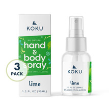 Lime Scented Hand Sanitizer Spray, Lime Set - 1, Pack of 3 (3x1.2 Fl. Oz.) - £11.67 GBP