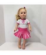 2013 Cititoy My Life 18&quot; Doll MidLength Blonde Hair Blue Eyes Cheerleade... - £15.35 GBP