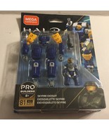 NEW Mega Construx Pro Builders Halo Blue Skyfire Exosuit - $280.67 MXN