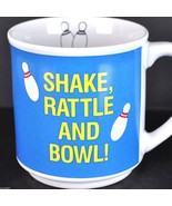 Shake Rattle And Bowl Vintage Coffee Mug Cup Korea Bowling Pins League N... - £15.34 GBP