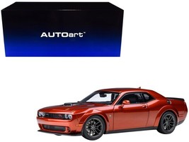 2022 Dodge Challenger R/T Scat Pack Widebody Orange 1/18 Model Car by Au... - £213.81 GBP