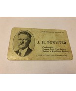 1914 MISSOURI Election Advertisement Card J.H. Poynter Judge Republican ... - £19.34 GBP
