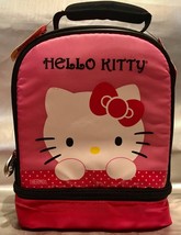 Thermos HELLO KITTY Dual Compartment Soft Lunch Box NEW Purrfect for Kit... - £10.31 GBP