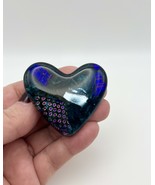 Handmade Dichroic Glass Heart Object de Arté Keepsake- “You Are Loved&quot; #308 - $45.00