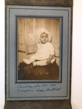 Vintage Lovely Baby Girl Photograph Christmas Day 1933 Original - £16.08 GBP
