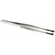 Bead Pearl Holding Tweezers Rubber Tip Coated No Scratch Large Tips 6&quot; Stainless - £7.18 GBP