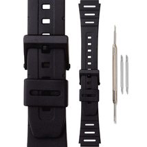 Morellato Spiro Silicone Watch Strap - Black - 18mm - Special Stainless Steel Bu - £10.32 GBP