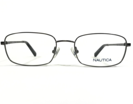 Nautica Eyeglasses Frames N7160 029 Grey Gunmetal Rectangular Wire Rim 52-17-140 - $41.86