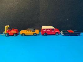 Matchbox Superfast Toy Car LOT Fork Lift, Armored Truck , Thunderbird &amp; ... - $29.95