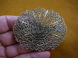 CB-Other-7 Filigree flower star brass Barrettes French barrette - $24.99
